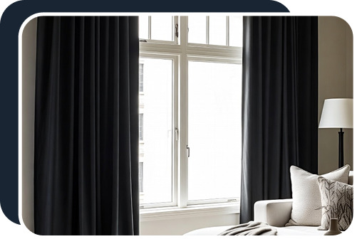Modern blackout window curtains