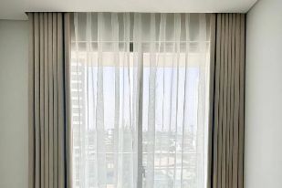Modern motorized window curtains