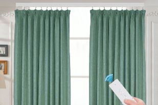 Remote control curtains installation