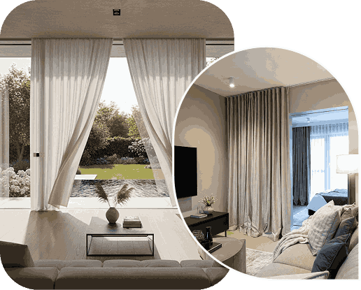 Smart curtains Dubai