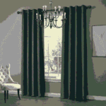 Teal Luxurious Drapes