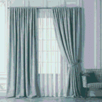 Teal Opulent Curtains
