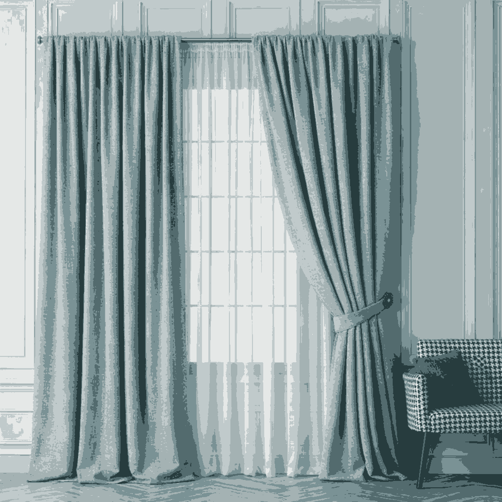Teal Opulent Curtains