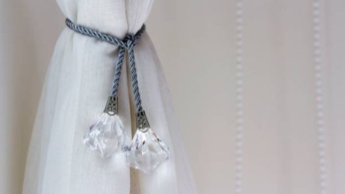 Window curtain tie backs