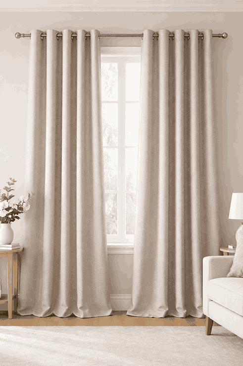 Beige Elegance Curtains