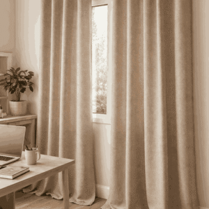 Beige Elegant Curtains