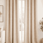 Beige Velvety Curtains