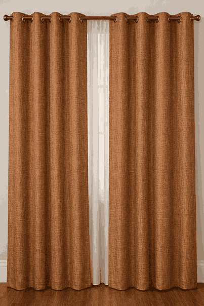 Burnt Orange Luxe Drapes