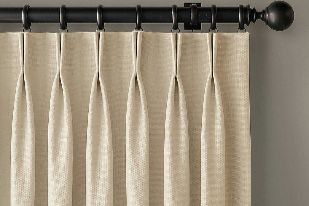 Contemporary pinch pleat curtains