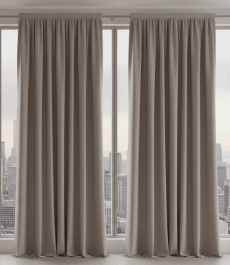 Greige Opulent Curtains
