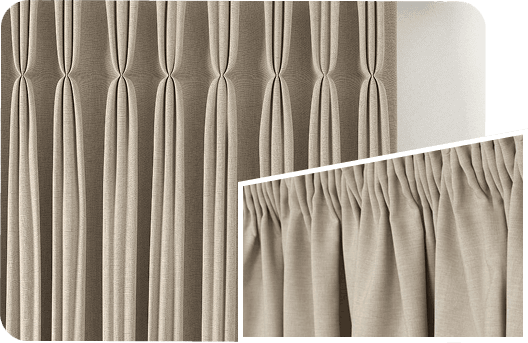 Luxury pinch pleat curtains