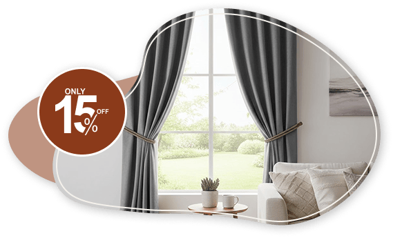Modern eyelet curtains