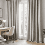 Mushroom Velvet Drapes