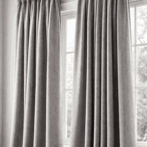Slate Opulent Pencil-Pleat Curtains