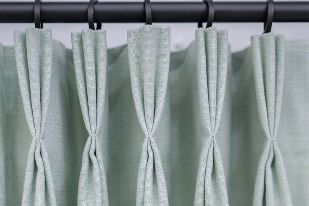 Soft linen pinch pleat curtains