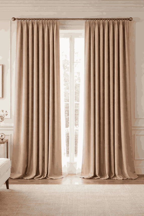 Taupe Luxe Curtains