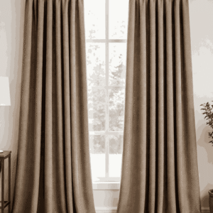Taupe Luxe Drapes