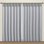 Ash Grey Forever Linens linen curtain DF 231-45