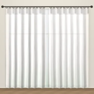 Blush White Tweed Linens linen sheer curtain DF 360-32