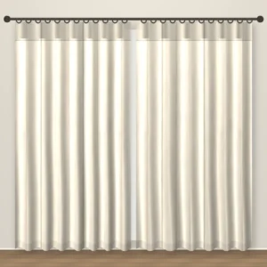 Bone Stripe Artesia Linens linen curtain DF 239-06
