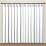 Bright White Timeless blackout curtain DF 117-10