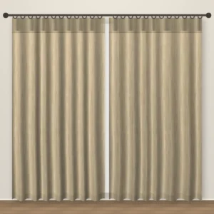 Camel Brown Plush blackout curtain DF 122-12