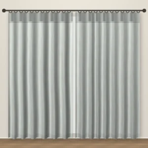 Cement Grey Natura Linen Curtain DF 222-49