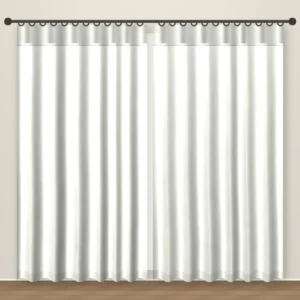 Chalk White Luxe Linen Curtain DF 207-32