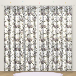 Cherry Blossom Lilac printed kids curtain DF 403-17