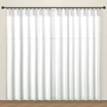 Cloud White Rustic Linen Sheer DF 204-23