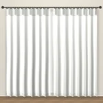 Cloud White Simply Linen Curtain DF 212-05