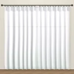 Cloud White Tweed Linen Sheer DF 360-50