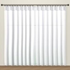 Cloud White Tweed Linen Sheer DF 360-50