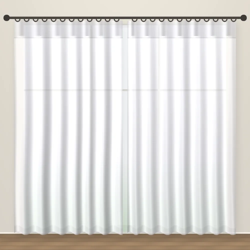 Cloud White Tweed Linen Sheer DF 360-50