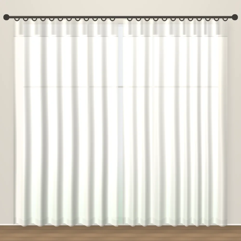 Coconut Simply Linens linen sheer curtain DF 212-43