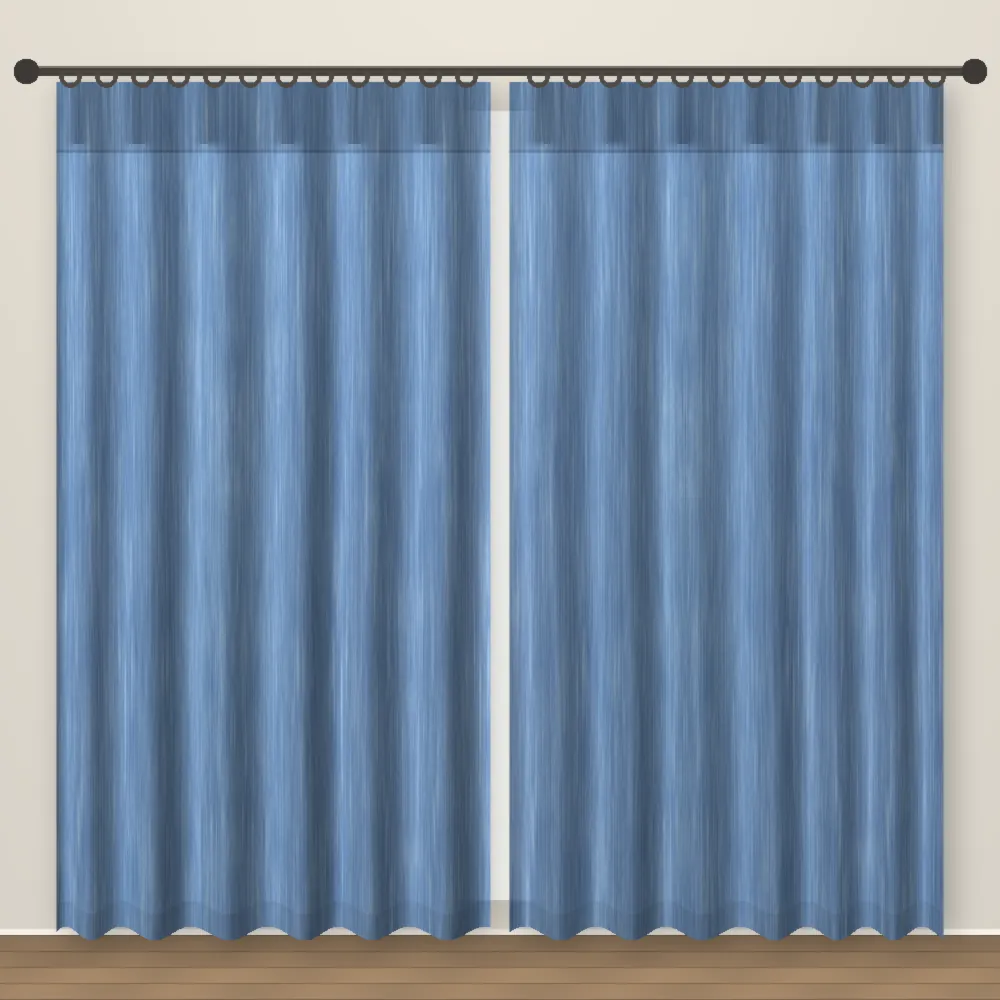 Cornflower Simply Linen Curtain DF 212-26