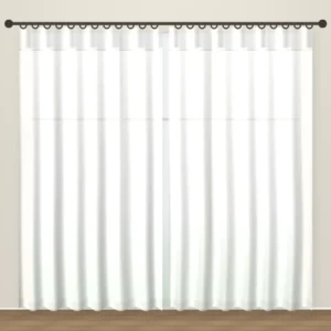 Cotton White Luxe Linen Sheer DF 207-36