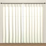 Cream Forever Linens linen sheer curtain DF 231-27