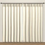 Cream Stripe Artesia Linen Curtain DF 239-16