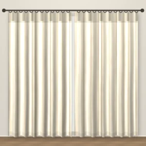 Cream Stripe Artesia Linen Curtain DF 239-16