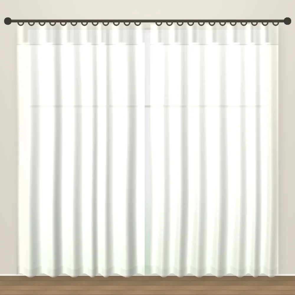 Cream White Forever Linen Sheer DF 231-15