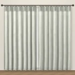 Dove Grey Luxe Linen Curtain DF 207-54