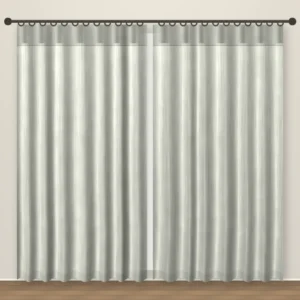 Dove Grey Luxe Linen Curtain DF 207-54