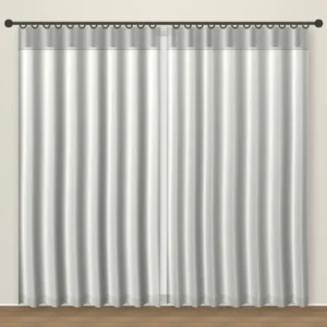 Dove Grey Plush blackout curtain DF 122-45