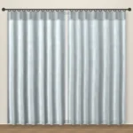 Dusty Blue Lino blackout curtain DF 123-10