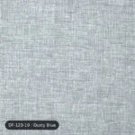Dusty Blue Lino blackout curtain DF 123-10 fabric swatch