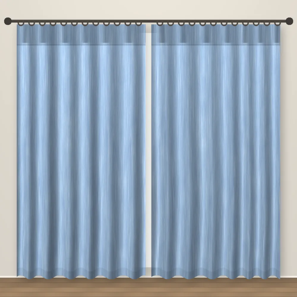 Dusty Blue Simply Linen Curtain DF 212-25