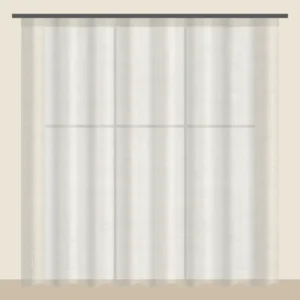 Ecru voile sheer curtain DF 702-07