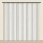Ecru voile sheer curtain DF 702-23