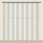 Ecru voile sheer curtain DF 702-42